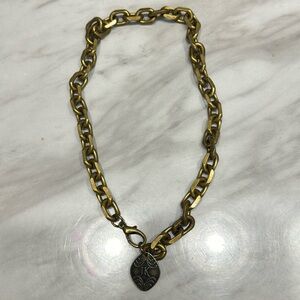 Jewell Kade royal brass necklace